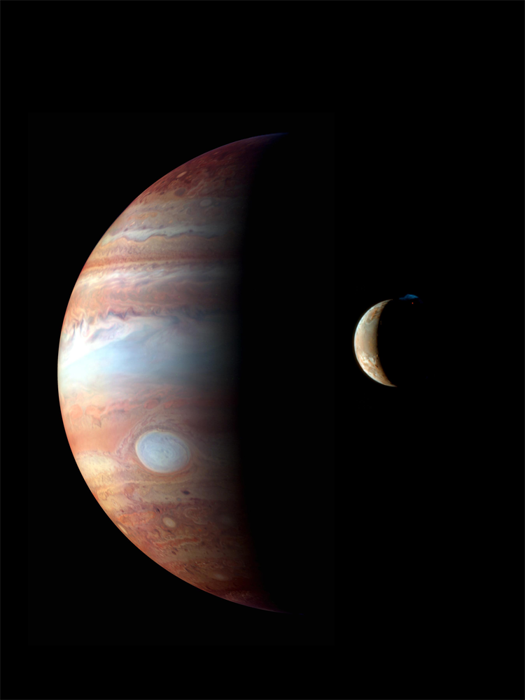 写真：木星と衛星